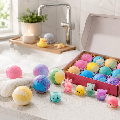 Bath Bombs for Kids with Toys