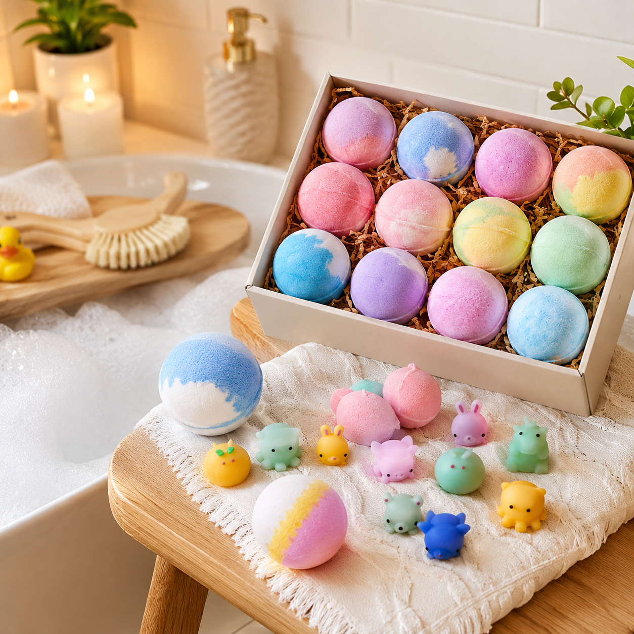 Bath Bombs for Kids with Toys