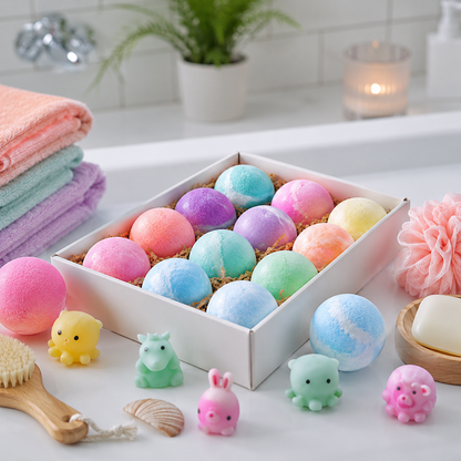 Bath Bombs for Kids with Toys