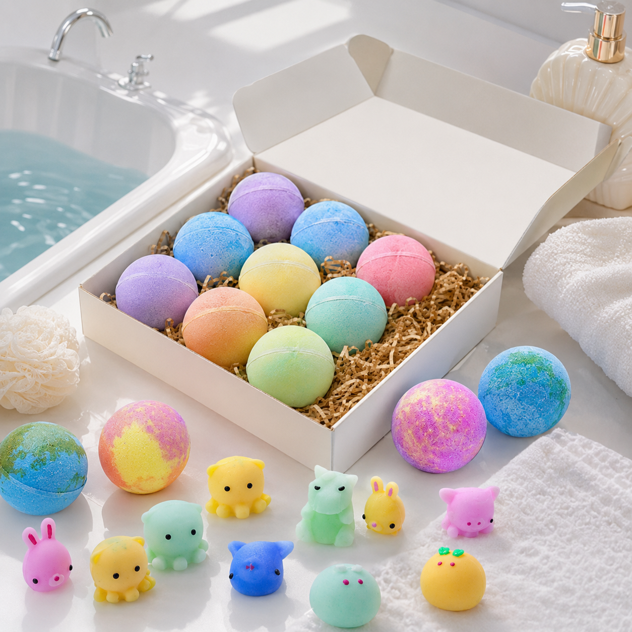 Bath Bombs for Kids with Toys